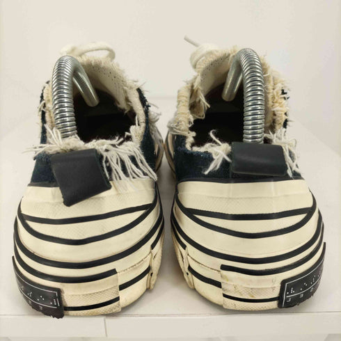 ヴェセル XVESSEL G.O.P Lows Black ローカット キャンバス フリンジ スニーカー メンズ JPN:25