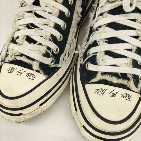 ヴェセル XVESSEL G.O.P Lows Black ローカット キャンバス フリンジ スニーカー メンズ JPN:25