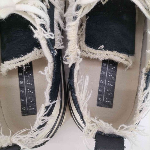 ヴェセル XVESSEL G.O.P Lows Black ローカット キャンバス フリンジ スニーカー メンズ JPN:25