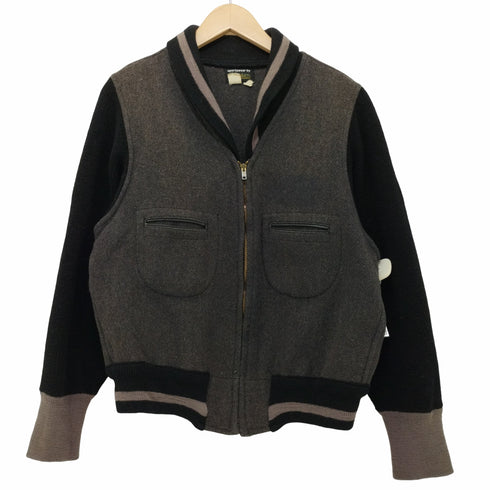 gondon 50~60s 棒TALON ニット切替 ジップアップブルゾン ユニオンチケット ILGWU メンズ import:M