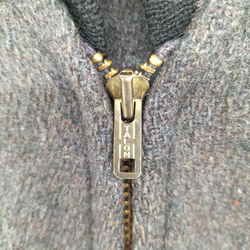 gondon 50~60s 棒TALON ニット切替 ジップアップブルゾン ユニオンチケット ILGWU メンズ import:M