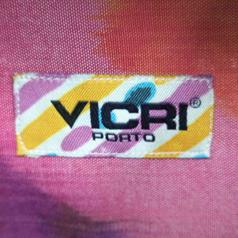 VICRI PORTO 総柄 フリルシャツ メンズ 38/15