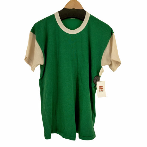 USA製 シングルステッチ ストレッチカットソー ツートン メンズ import:XL