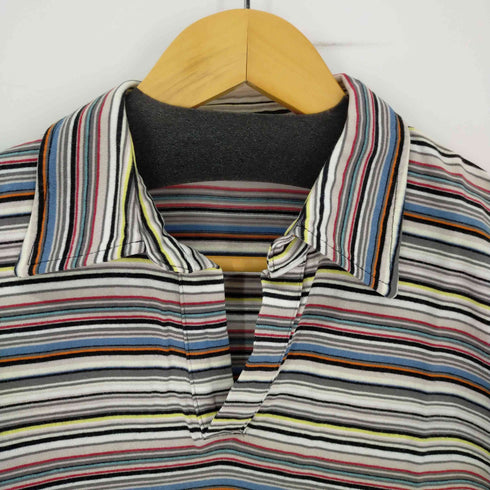 ポールスミスロンドン Paul Smith LONDON マルチボーダー スキッパーシャツ レディース import:M