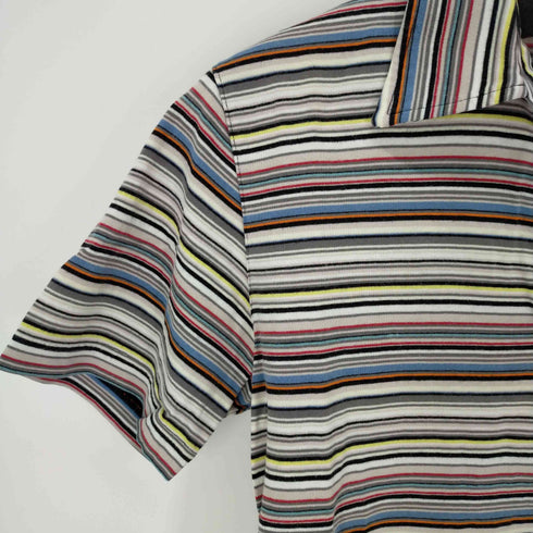 ポールスミスロンドン Paul Smith LONDON マルチボーダー スキッパーシャツ レディース import:M