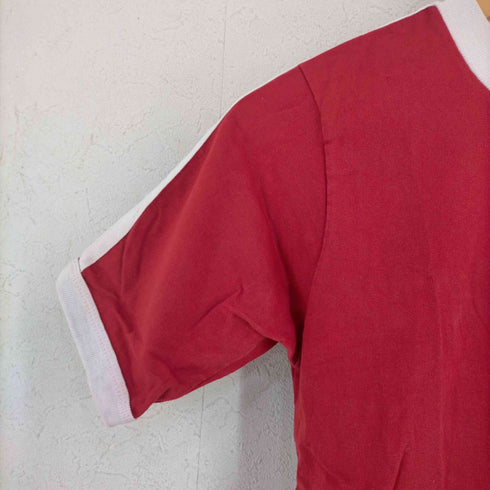 アディダス adidas USA製 トレフォイルロゴ リンガーTシャツ メンズ import:M