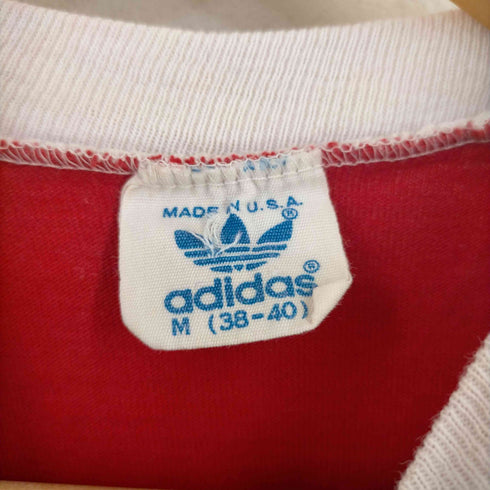 アディダス adidas USA製 トレフォイルロゴ リンガーTシャツ メンズ import:M