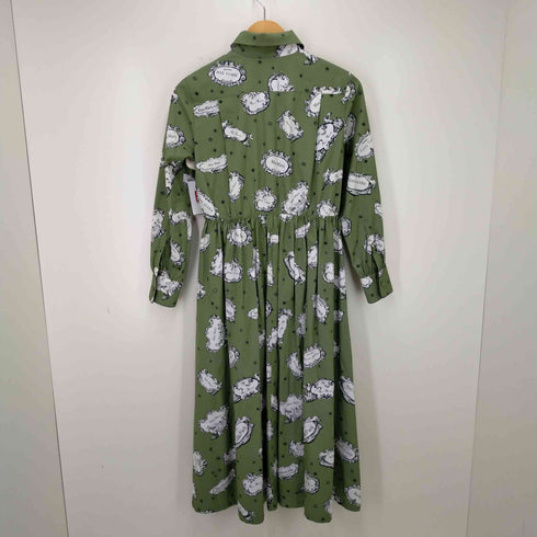 マックスマーラ MAX MARA Cotton Plaque Print Midi Dress レディース 34