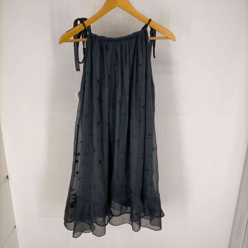スナイデル snidel シフォン刺繍キャミワンピース レディース FREE