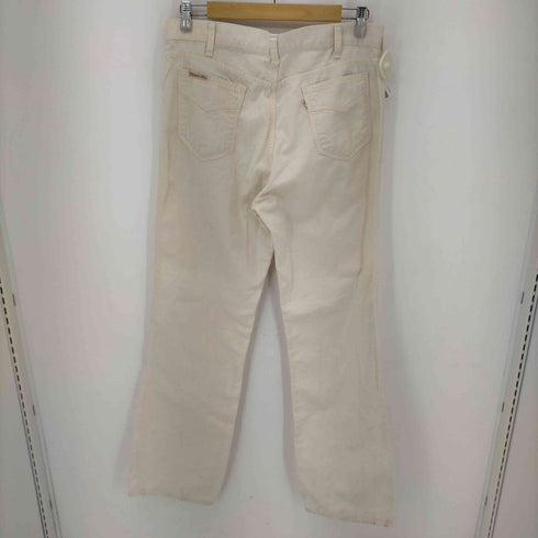 リーバイス Levis 80S 81年製 42ロケットTALON MOVIN ON ジップフライ生成りパンツ メンズ W36