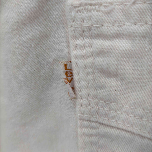 リーバイス Levis 80S 81年製 42ロケットTALON MOVIN ON ジップフライ生成りパンツ メンズ W36