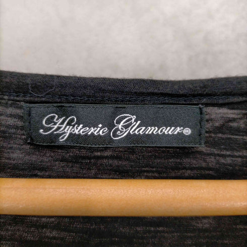 ヒステリックグラマー HYSTERIC GLAMOUR 00S ベアープリント VネックTシャツ レディース