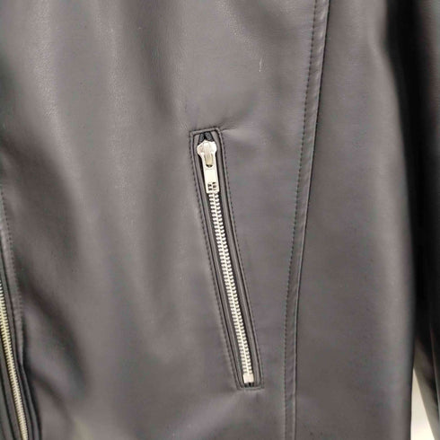 セマンティックデザイン semanticdesign ジップアップ フェイクレザー ジャケット メンズ import:XL