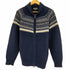 エディーバウアー Eddie Bauer ダブルジップノルディック柄 ショールカラーウールジップアップニット メンズ import:M