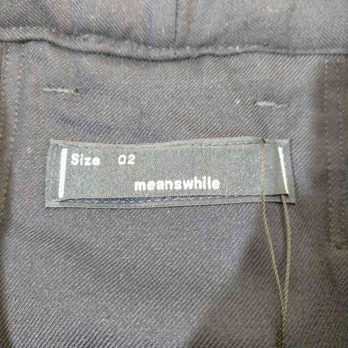 ミーンズワイル meanswhile SIDE ZIP WOOL SLACKS メンズ JPN:2
