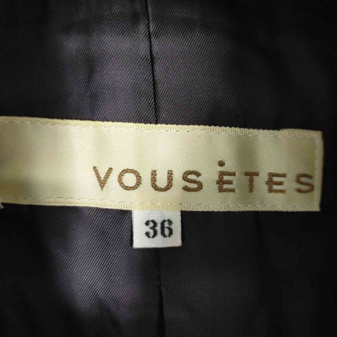ヴゼット VOUSETES ペイズリーダブルジャケット ベロア レディース JPN:36