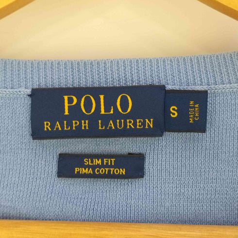 ポロラルフローレン POLO RALPH LAUREN SLIM FIT ポニー刺繍 ピマコットン クルーネックニット メンズ import:S