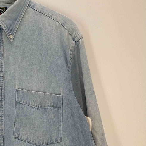 チャップスラルフローレン CHAPS RALPH LAUREN 80S ボタンダウン デニム 長袖シャツ メンズ import:L