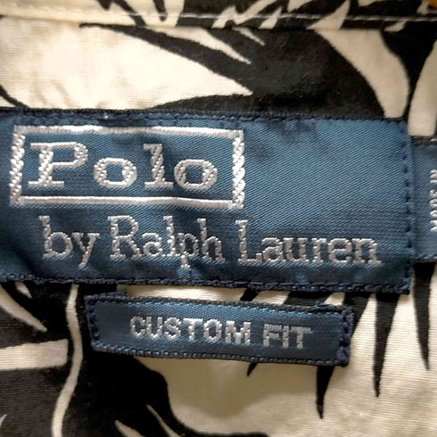 ポロバイラルフローレン Polo by RALPH LAUREN CUSTOM FIT 花柄 半袖アロハシャツ メンズ import:S