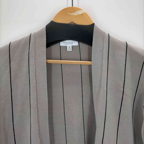 ビューティーアンドユースユナイテッドアローズ BEAUTY & YOUTH UNITED ARROWS ストライプ ノーボタン カーディガン メンズ JPN:M