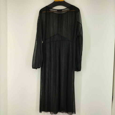 ザラ ZARA シースルー プリーツワンピース レディース JPN:M