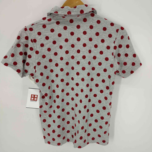 ローブドシャンブルコムデギャルソン robe de chambre COMME des GARCONS AD2002 ドットポロシャツ レディース