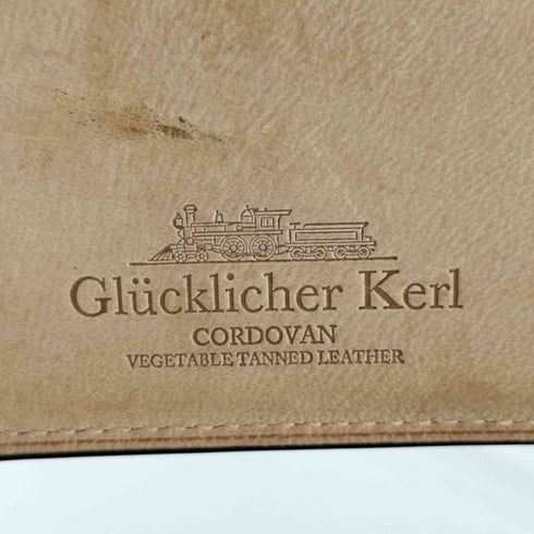Glücklicher Kerl コードバン 二つ折り財布 cordovan メンズ