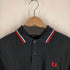 フレッドペリー FRED PERRY イングランド製 月桂樹刺しゅう 鹿の子ポロシャツ メンズ 40