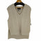 cardo fabrica HAND KNIT ケーブルVネックベスト サイドスリット レディース FREE