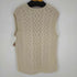 cardo fabrica HAND KNIT ケーブルVネックベスト サイドスリット レディース FREE