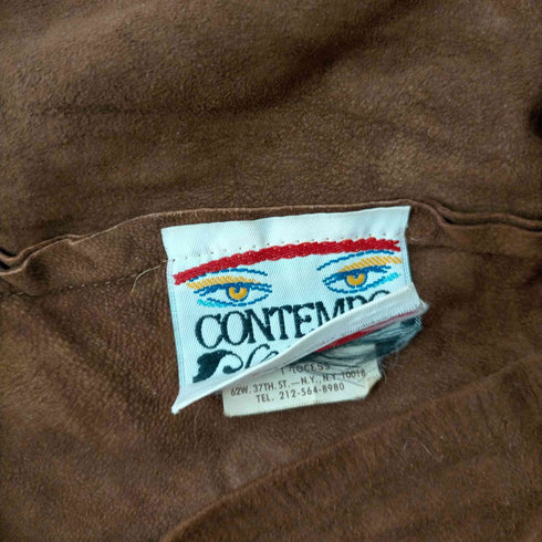 コンテンポ CONTEMPO ラムレザーカットソー レディース JPN:S