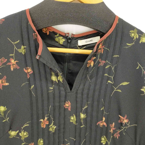 クラネ CLANE 21AW ドレスフラワーピンタックワンピース レディース 1