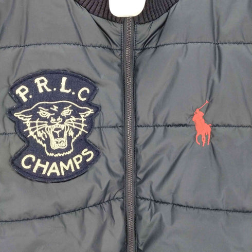 ポロバイラルフローレン Polo by RALPH LAUREN リバーシブル ニット切替中綿ジャケット ポニー刺繍 タイガーワッペン レディース