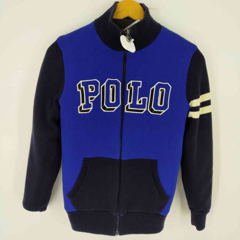 ポロバイラルフローレン Polo by RALPH LAUREN リバーシブル ニット切替中綿ジャケット ポニー刺繍 タイガーワッペン レディース