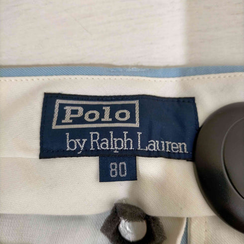ポロバイラルフローレン Polo by RALPH LAUREN ウールレーヨンギャバ 2タックスラックス メンズ 80