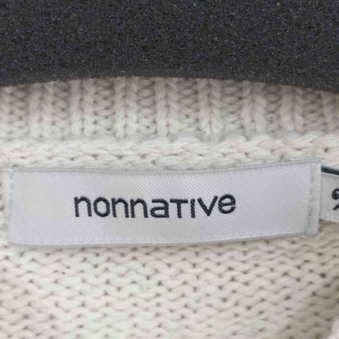 ノンネイティブ nonnative TRAVELER SWEATER C/A YARN BORDER コットンボーダーニット メンズ JPN:2