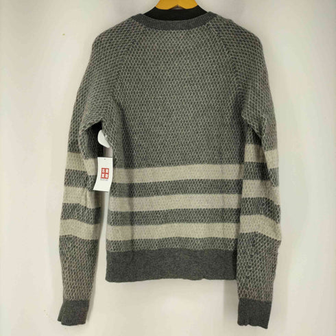 バンドオブアウトサイダーズ BAND OF OUTSIDERS Vネック マルチパターンウールニット メンズ JPN:1