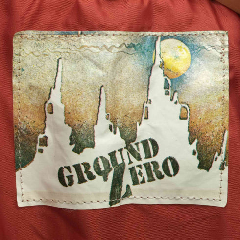 GROUND ZERO ピッグスキン ウエスタンジャケット フリンジ レザー メンズ 40