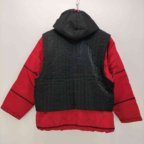 フィラ FILA 90s BIELLA ITALIA SPORT バイカラー フーデット ジップアップジャケット メンズ 155~160