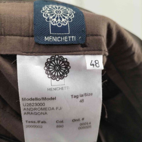 MENICHETTI ボタンフライ スラックスパンツ メンズ JPN:48