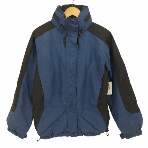 エルエルビーン L.L.Bean 90s フード付き ドローコード フルジップ マウンテン パーカー ナイロン ジャケット レディース import:S