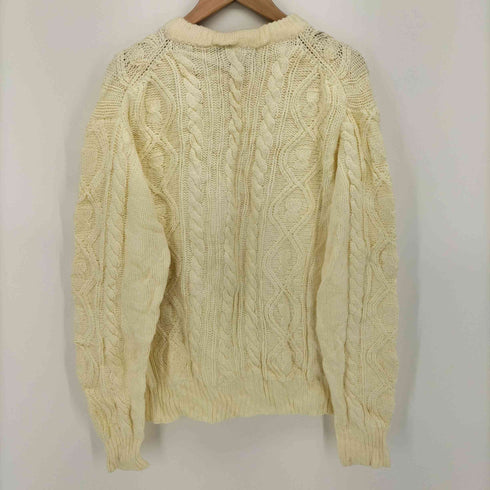 INTERNATIONAL FASHIONS ヴィンテージ クルーネック ケーブル編み ニット メンズ