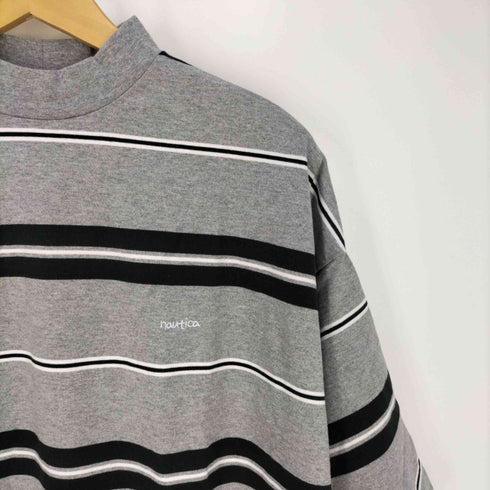 ノーティカ NAUTICA Multi Border High Neck Tee マルチボーダーハイネックTシャツ メンズ import:L