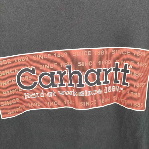 カーハート Carhartt 銀タグ クルーネック プリント Tシャツ メンズ import:L