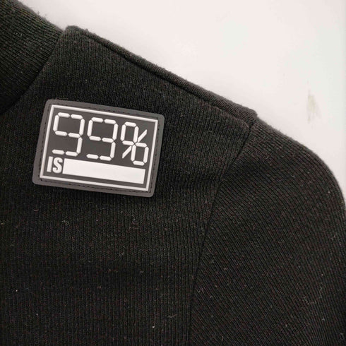 ナインティーナインパーセントイズ 99%is Box Logo High Neck Crop Top クロップド ジップニット サムホール レディース FREE