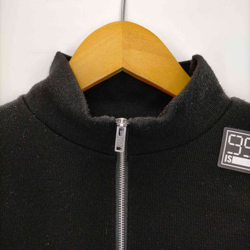 ナインティーナインパーセントイズ 99%is Box Logo High Neck Crop Top クロップド ジップニット サムホール レディース FREE