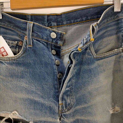 リーバイス Levis 95年製 USA製 501 ビッグE 110周年 刻印555 ボタンフライデニムパンツ メンズ W32 L36