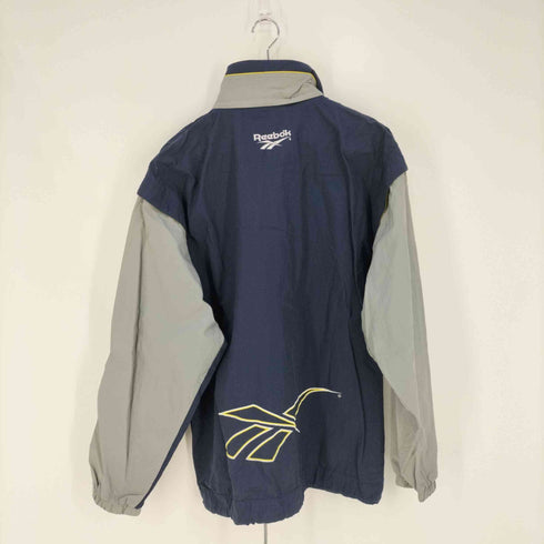 リーボック Reebok 刺繍タグ ハイネック ジップアップポリブルゾン メンズ import:M