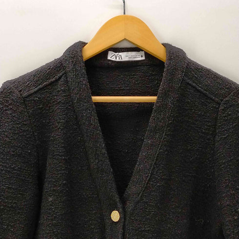 ザラ ZARA 金釦 テクスチャーワンピース レディース JPN:S