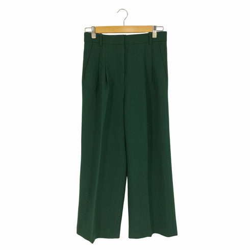 ザラ ZARA ツータック ワイドストレートスラックス レディース S